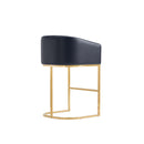 Mid-Century Modern Stool With Steel Base by HouseOfZazla