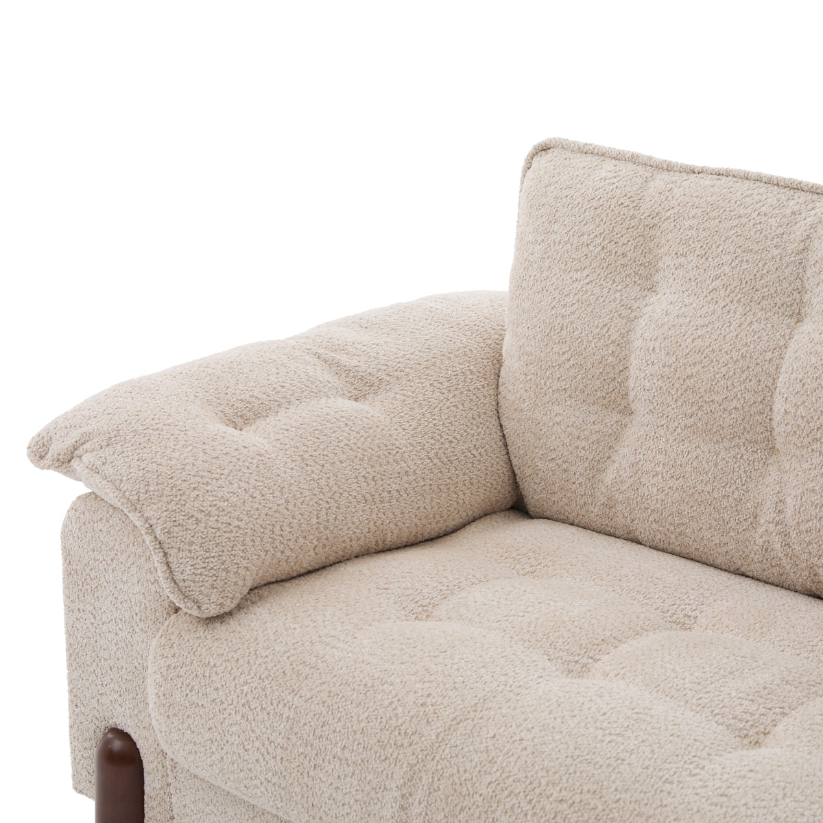 83.5 in. 3 Seater Modern Boucle Upholstered Sofa, photo 8 of 10
