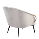 Claire - Contemporary / Glam Chair - Black / Silver by HouseOfZazla
