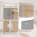 Gray Shaker Solid Wood Wall Cabinet with Soft-Close Doors by HouseOfZazla