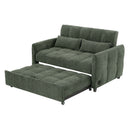 Loveseat Sofa Pull-Out Bed With Adjustable Backrest, 3 USB Ports And 2 Lumbar Pillows For Living Room by HouseOfZazla