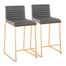 Mason Mara - Contemporary Design Fixed Height Counter Stool (Set of 2) by HouseOfZazla