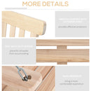 2-Seater Hanging Porch Swing Outdoor Patio Swing Chair Seat with Slatted Build and Chains, 440lbs Weight Capacity, Natural