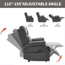 Manual Recliner Chair With Heavy Duty Motion Mechanism, 8 Vibrating Nodes And 3 Massage Modes For Living Room by HouseOfZazla
