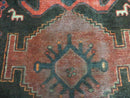 4' X 8' Antique Handmade India Geometric Oriental Tribal Wool Rug Red