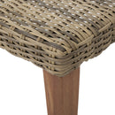 Outdoor Rattan Wicker Ottomans - Gray by HouseOfZazla