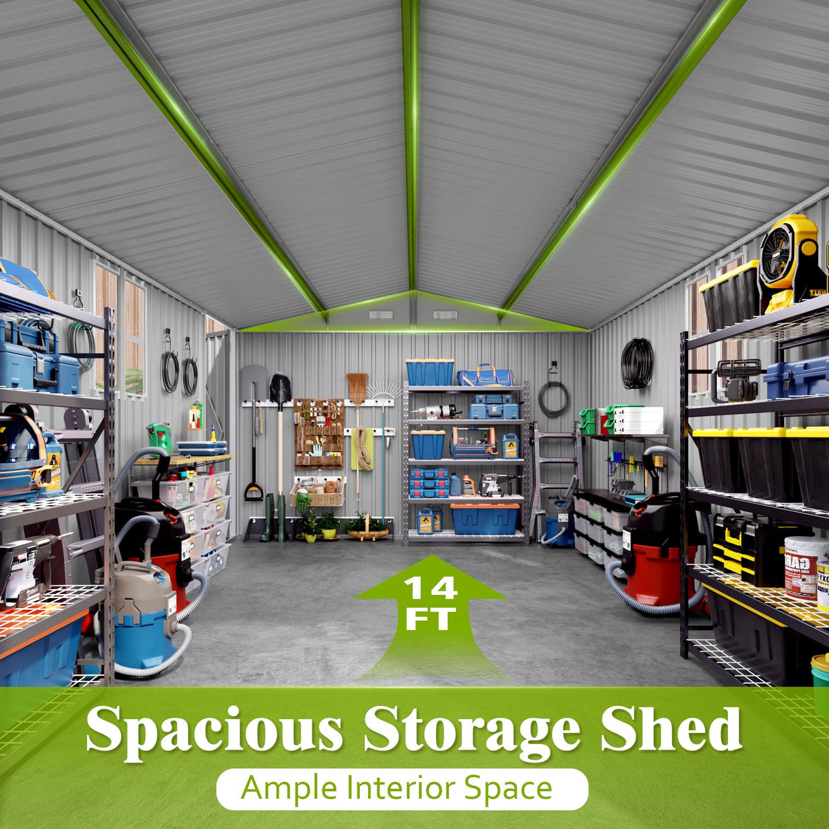 Outdoor Storage Shed With Lockable Doors, photo 27 of 39
