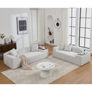 2 Piece Boucle Cloud Sofa Set