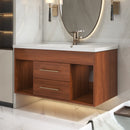 35.4" Mid-century Modern Single Bathroom Vanity