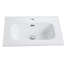 Glossy White Ceramic Integrated Sink by HouseOfZazla