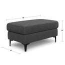 Ava - Versatile Mid Century Ottoman