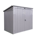 Garbage Bin Shed Stores 2 Trash Cans Metal Outdoor Bin Shed For Garbage Storage by HouseOfZazla