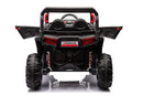 12V7A*2 30W*4 Four-Wheel Drive Seat One Button Start, Forward And Backward, High And Low Speed, Music, Front Light, Power Display, Two Doors Can Open, 2.4G R / C, Seat Belt Four Wheel Absorber by HouseOfZazla