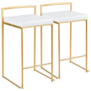 Fuji - Contemporary / Glam Design Counter Stool (Set of 2) by HouseOfZazla