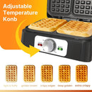 Belgian Waffle Iron - 2 Slices, Electric Waffle Maker