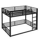 Metal Bunk Bed, Full XL Over Full XL Frame