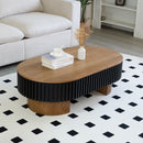 Elliptical Living Room Coffee Table With Hidden Storage And Removable Tabletop by HouseOfZazla