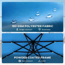 Stylish Pool Umbrella, Outdoor Cantilever Patio Umbrella by HouseOfZazla
