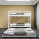 Bunk Bed For Kids, Convertible Frame With Ladders & Guardrail by HouseOfZazla