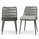 Beachside - Outdoor Dining Chair (Set of 2) - Gray by HouseOfZazla