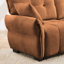 Modern Sofa & Pillows, Textured Cover, High Rebound Cushions by HouseOfZazla