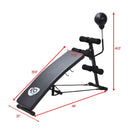 Adjustable Incline Curved Workout Fitness Sit Up Bench by LJGDeals