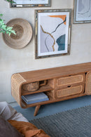 Teak Cabinet - Natural Wood / Brown by Unique Piece Furniture