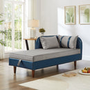 65" Storage Chaise Lounge Sofa