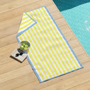 Oversized Striped Border Cabana Beach Towel - Santa Cruz by Great Bay Home