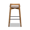 Sven - Modern Minimalist Low Back Counter Stool - Dark Brown Walnut by HouseOfZazla