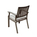 Outdoor Modern Aluminum Dining Chair with Cushion (Set of 2) by HouseOfZazla