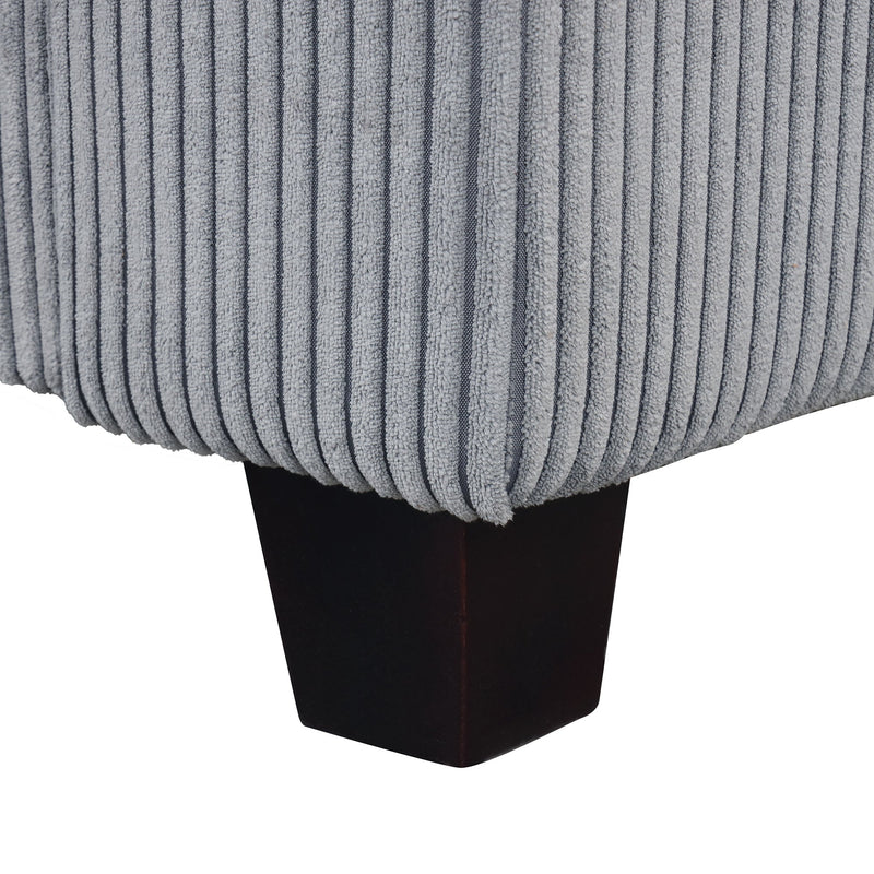 5 Pieces L shaped Sofa with Removable Ottomans and comfortable waist pillows