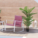 Simulate Plastic Flower Boxes With Leaves For Outdoor Home Decor (Set of 2) - by HouseOfZazla
