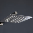 2 Functions Complete Shower Fixtures, 3 Knob Handles Complete Shower Systems, 10 inches Brushed Nickel - 2W03