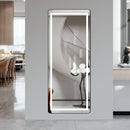 Full-Length Vertical Mirror With LED Light, Dimming Wall Mirror With Frame by HouseOfZazla