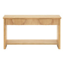 Fluted Console Table With Semi Circular Drawers - Natural by HouseOfZazla