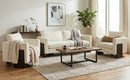 Cozy Sofa Set Oversized Comfy Cloud Sofa with Rubberwood Legs by HouseOfZazla