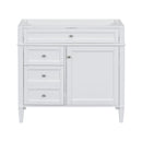 Bathroom Vanity With 2 Drawers And Tip-Out Drawer, Storage Cabinet by Unique Piece Furniture