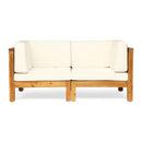 Brava - X Back Loveseat - Beige by HouseOfZazla