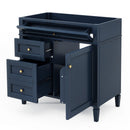Bathroom Vanity With 2 Drawers And Tip-Out Drawer, Storage Cabinet by Unique Piece Furniture