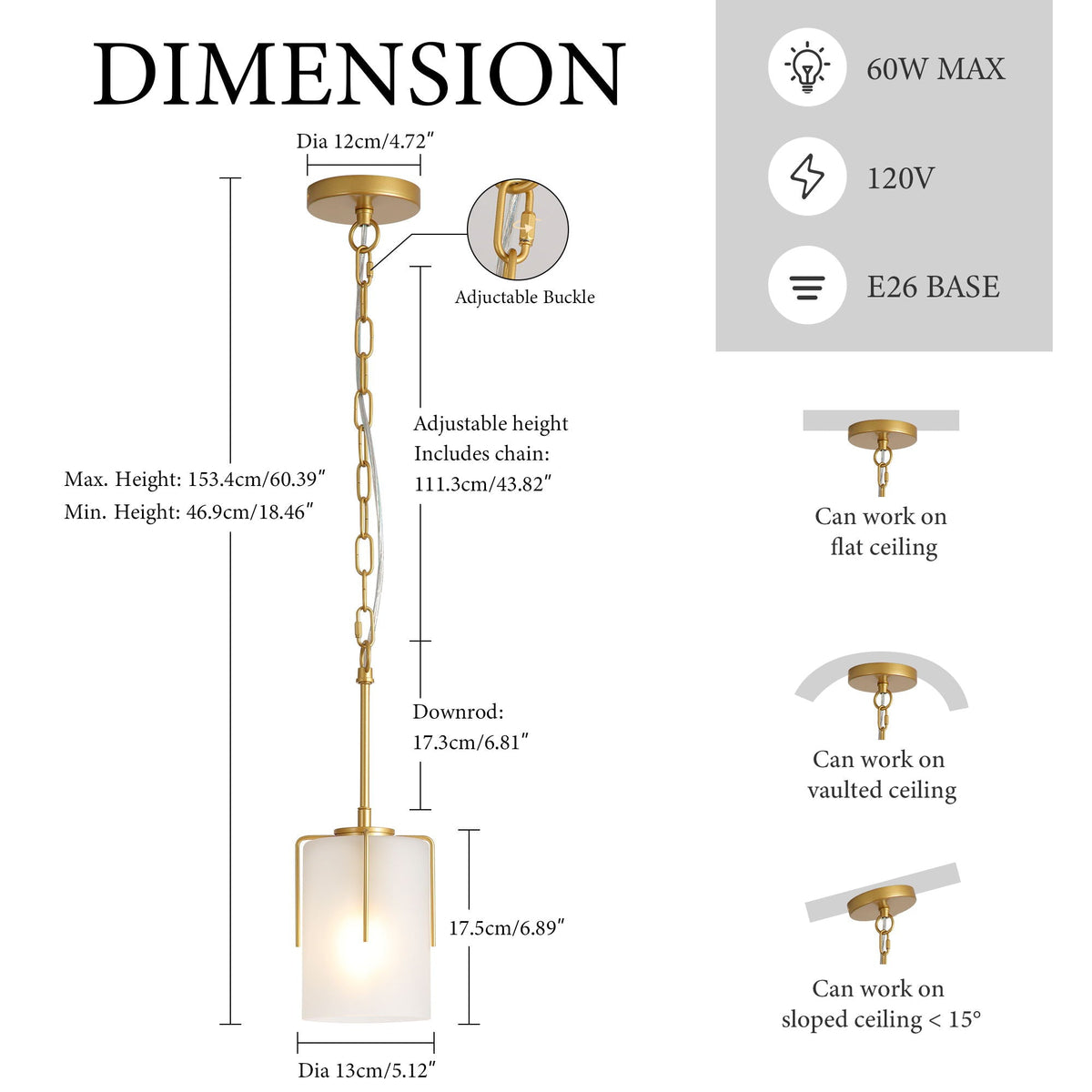 Adjustable Cylindrical Pendant Light, photo 37 of 40