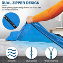 Reusable Mattress Bag for Moving Storage Waterproof Mattress Cover with Strong Wide Opening Zipper Strap Handles Mattress Protector Moving Supplies