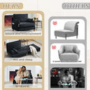 Mid Century Modern Foldable Sofa Bed, 3 In 1 Convertible Sleeper With 3 Pillows by HouseOfZazla