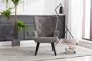 Accent chair Living Room/Bed Room, Modern Leisure Chair Silver Grey