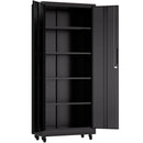 Heavy Duty Rolling Cabinet With Lock, Garage Storage Cabinet, 4 Adjustable Shelves For Tool Organization by HouseOfZazla
