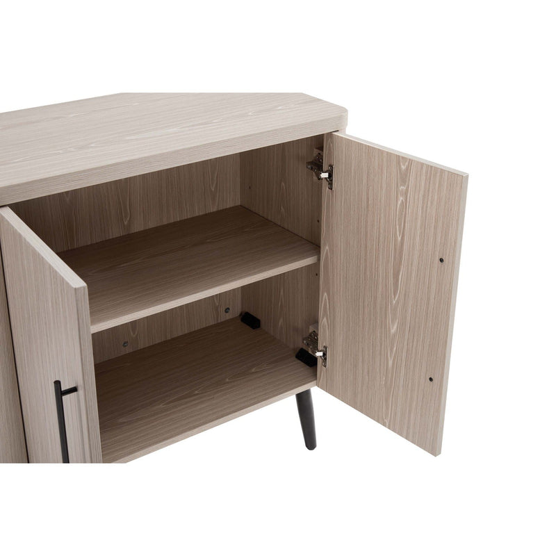 Jodie - Fluted Accent Cabinet - Oak, photo 9 of 11