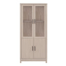 Jodie - Bookcase Cabinet With 6 Adjustable Shelves - Oak by HouseOfZazla