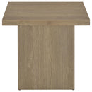 Devar 2-piece Square Cocktail Coffee End Table Set Latte