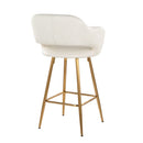 Margarite - Contemporary Fixed Height Counter Stool With Footrest (Set of 2) With Square by HouseOfZazla