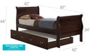 Elegant Trundle Bed With Timeless Charm by HouseOfZazla